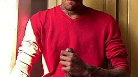 black girl jerks off and cums on the well-endowed oberon