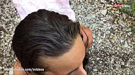 My Dirty Hobby: Outdoor Bath And Quick Fuck