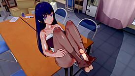 3d hentai big ass big tits sex with squirting and riding