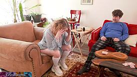 I can't believe stepmom lost again and I came on her ass.