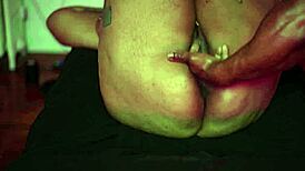 thick light skin woman with tats gets her big clit licked by huge gay bbw