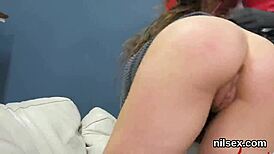 Foxy nympho dragged to anal asylum for extreme uninhibited therapy