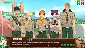 game friends camp episode 24 - collecting info in russian voice