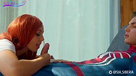Amateur Spider-Man Cosplay Sex At Home With Sia Siberia Featuring Big Tits And Monster Cock.