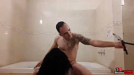 I can't get enough of fucking this DJ Don Moreno - Bruna Black with her ebony tattooed body and oral skills