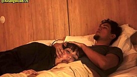 Watching Netflix with my stepsister, but I couldn't resist shoving my cock in her mouth, almost getting caught