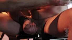 Can roman todd handle the machine's rough bondage fucking?