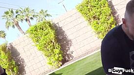 Hey guys, watch Meghan help Mason and Bryce bang hard!