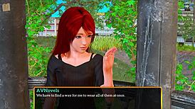 i'm exploring my new family's big asses and tits in this hentai game, fucking them all with my monster cock