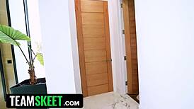 The Babysitter Had A Huge Crush On Her Boss, So She Ruined His Life With Her Teen Pussy