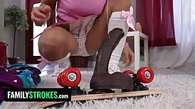 I’m obsessed with breaking free from chastity with Freya Von Doom and Misty Meaner. This family taboo drives me wild!