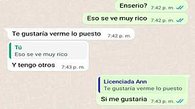 La puta de mi madrastra texts, I'm wet while your dad’s away on business!