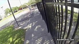 Thousand Bucks Quickie with Perky Teen 18+ Outdoors!