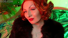 arya grander dominates in leather and lipstick fetish