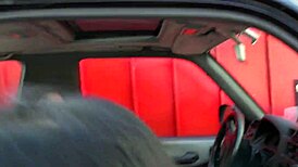 french milf brunette handles 3 cocks in parking lot with anal