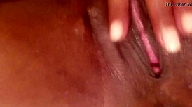 oh yeah, morning squirt with ebony pussy fingering and masturbation