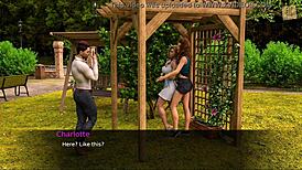 nursing back to pleasure with two hot teen 18+s out for a walk