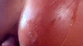 Can you handle this long-legged beauty in a bodysuit? She takes it hard in the ass and swallows everything!