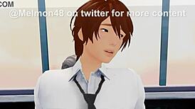 deans pet femboy got fucked hard by school dean in wild session. never thought id see such raw action in 3d cartoon style.