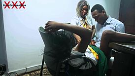 Lucky Teacher Gets Rough Sex from Two Naughty College Girls in Office for Grade Upgrades