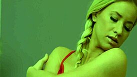 the hottie teen is thrilled as she masturbates solo with toys fingering her naked pussy