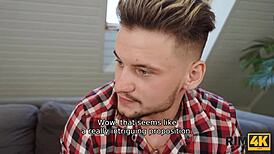 Rim4k Russian Cheating Threesome with Intense Ass Licking