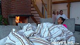 Tanned Isabella Chrystin enjoys professional healing with big cocks