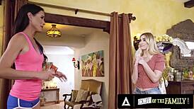 Stunning Milf Fucks College Stepbae in Final Family Affair