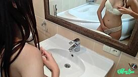 Fucked The Young Maid In Toilet, Amateur Dripping Creampie After Hard Fuck