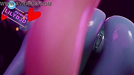 Detailed 3D Hentai of Linx and Joey in Lesbian Fortnite Porn Scene