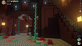 in hornycraft parody, watch the femdom with huge tits get her face covered in hot cum? so messy!