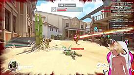 Vtuber Lewdneko gets spanked while playing Overwatch, part 2