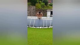 Neighbor Records Naked Man Then Gets Fucked Anal And Filled With Jizz Publicly