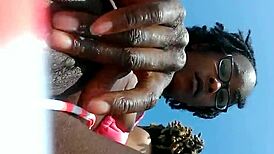 Uh, fingering on the beach, ya know...