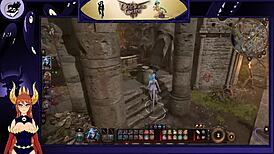 Baldur's Gate 3: Lex's Lewd Adventure Part 4 features a brunette with big tits in hentai scenes