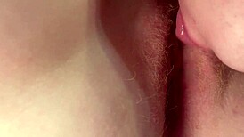 Stepbrother licks my virgin red pussy for the first time... wet and tight close-up