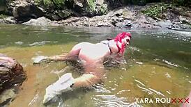 Stranger Spots Naked Woman In River And Fucks Her Outdoors