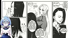 Girls night out 8 in anime hentai cartoon style.