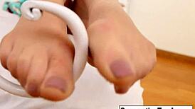 Sexy Samantha Saints Hot Foot and Stocking Fetish