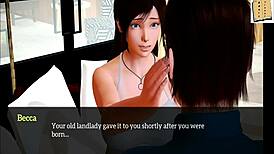 My New Family 96: Brunette With Small Tits In Erotic Hentai