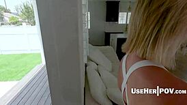 Divorced woman visits for laundry chores