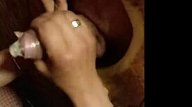 Glory Hole Oral Leads To Creampie!