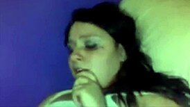 Amateur teens use dildo in wet girl on girl action