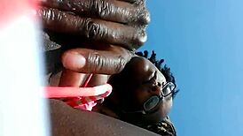 Uh, fingering on the beach, ya know...