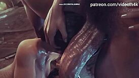 Lara Croft Tomb Raider Fucked by Futanari Cock in 3D Simulator Gameplay