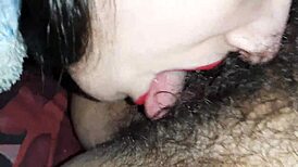mouthfucking my girlfriend after long new year's eve separation. came thrice while tasting her unshaved beaver.
