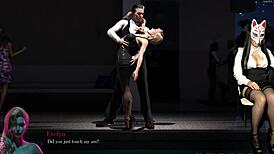 Femdom Mistress In Heels Plays Sex Game, Upskirt Big Tits Exposed!