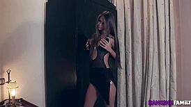 Tall brunette teen gets banged by her step-father in taboo encounter