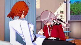 florence nightingale and meltryllis having intense futanari sex with gudako