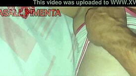 Caught resting white girl, fucked her ass, cum on small tits